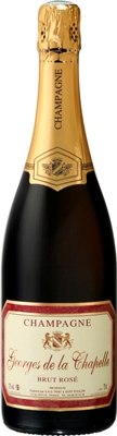 Bouteille de champagne ros&eacute; Georges de la Chapelle
